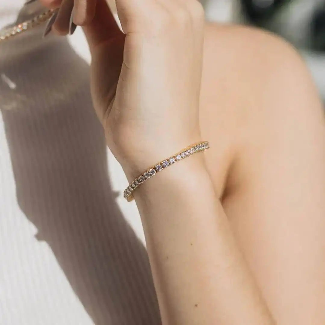 Elegant Crystals Tennis Bracelet