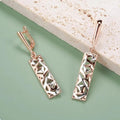 Textured Bar Dangle Earrings