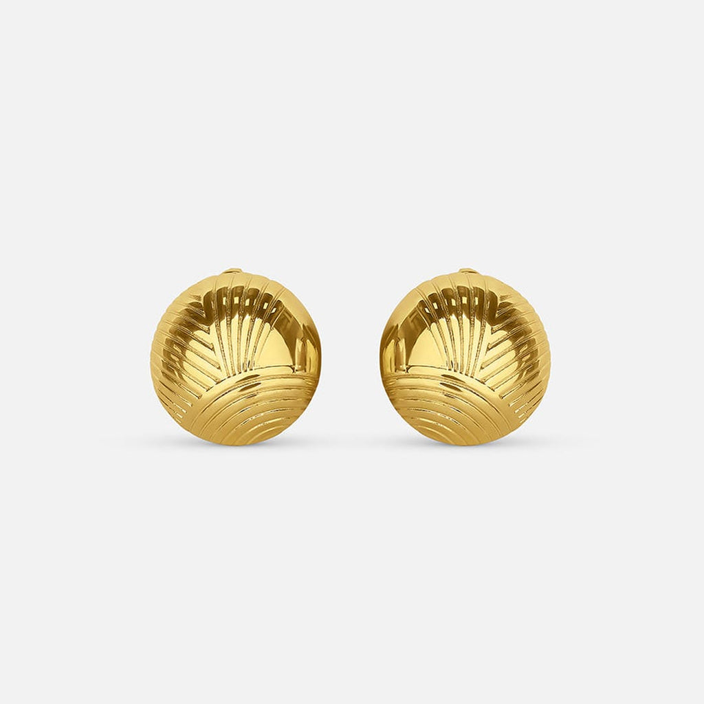 Elegant Gold Circle Earrings