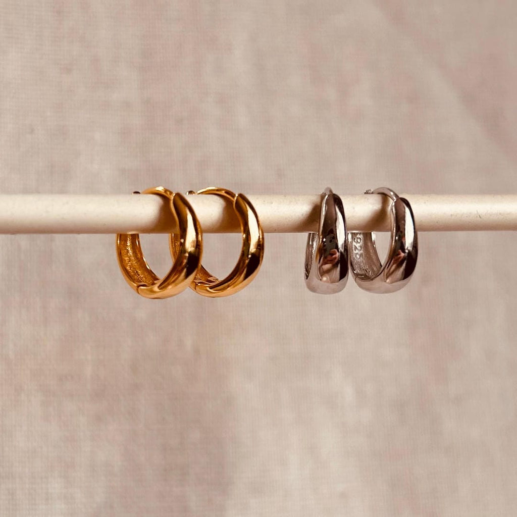 Classic Minimal Wide Hoop Earrings