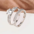 Round Pavé Ring Set