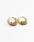 Stacked Ring Hoop Earrings