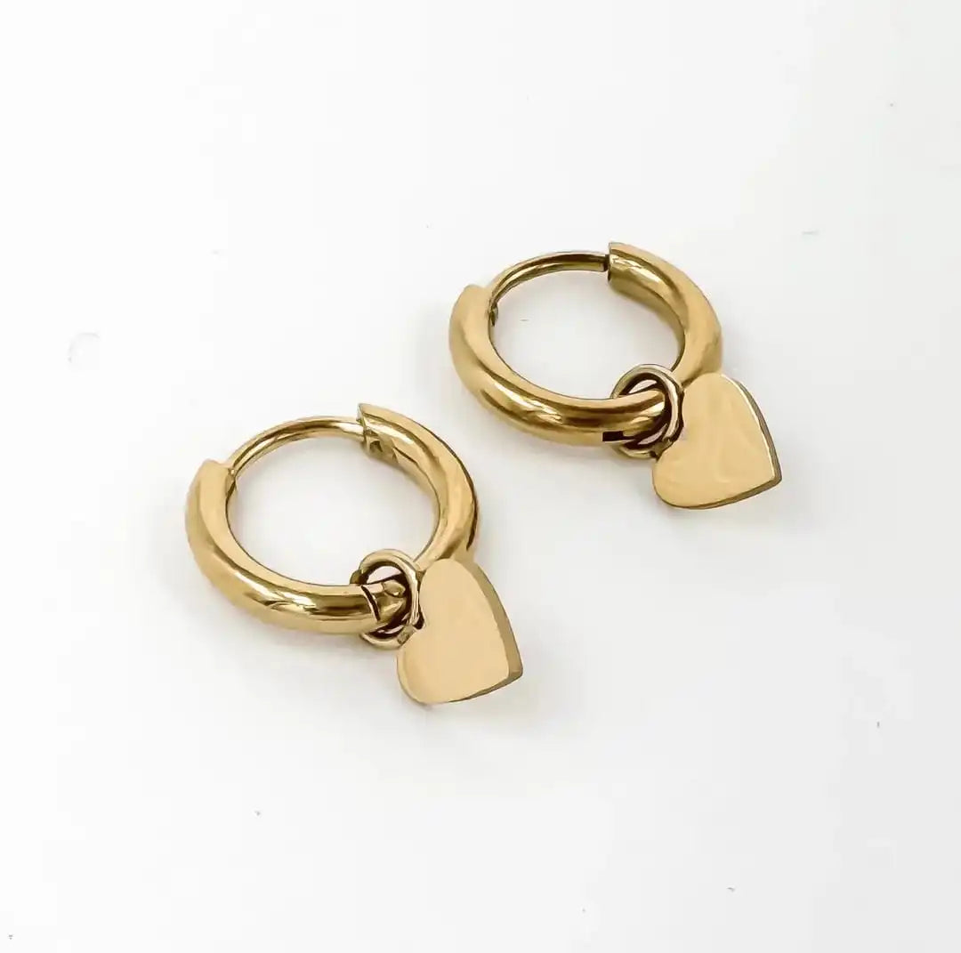 Little Heart Dangle Earrings