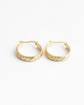 Elegant Engraved Hoop Earrings
