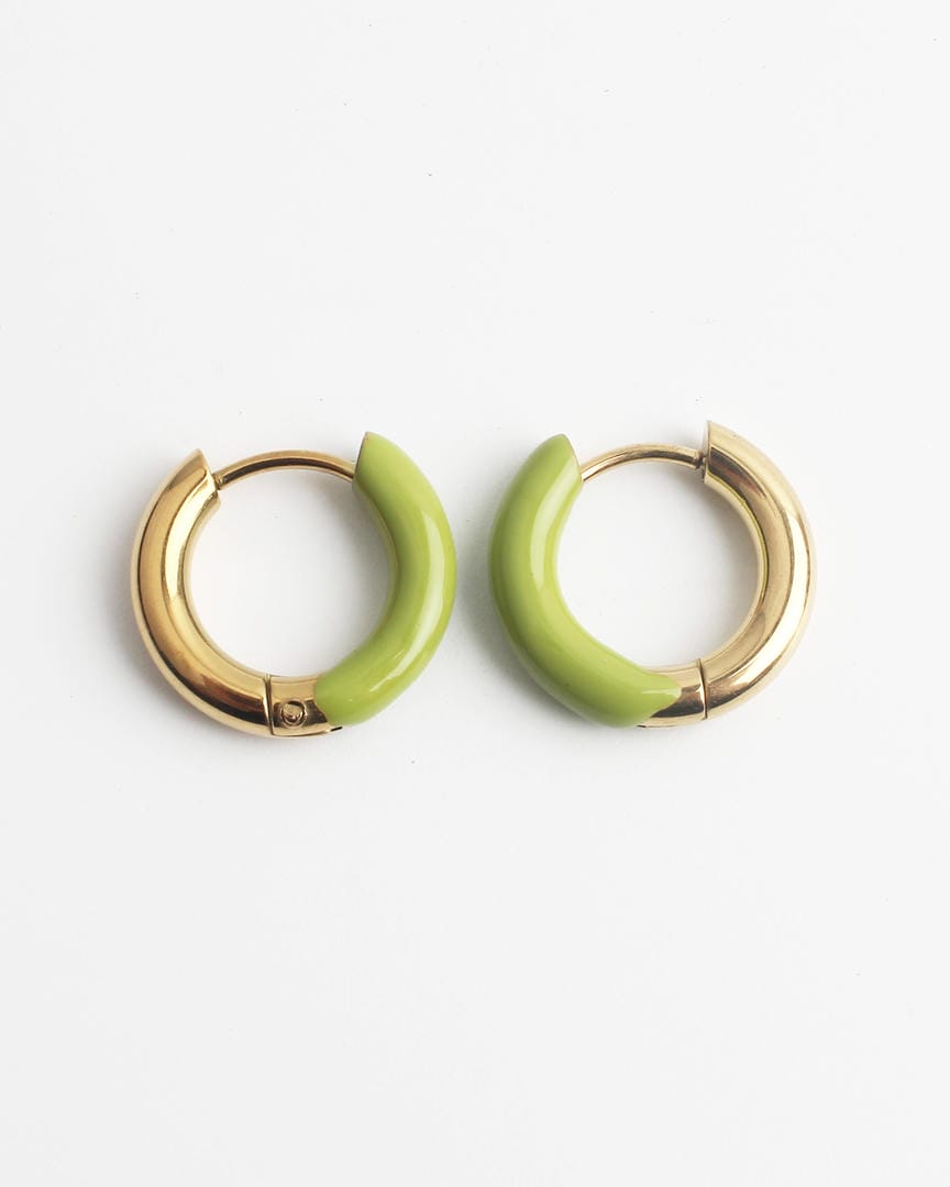 Happy Colorful Hoop Earrings