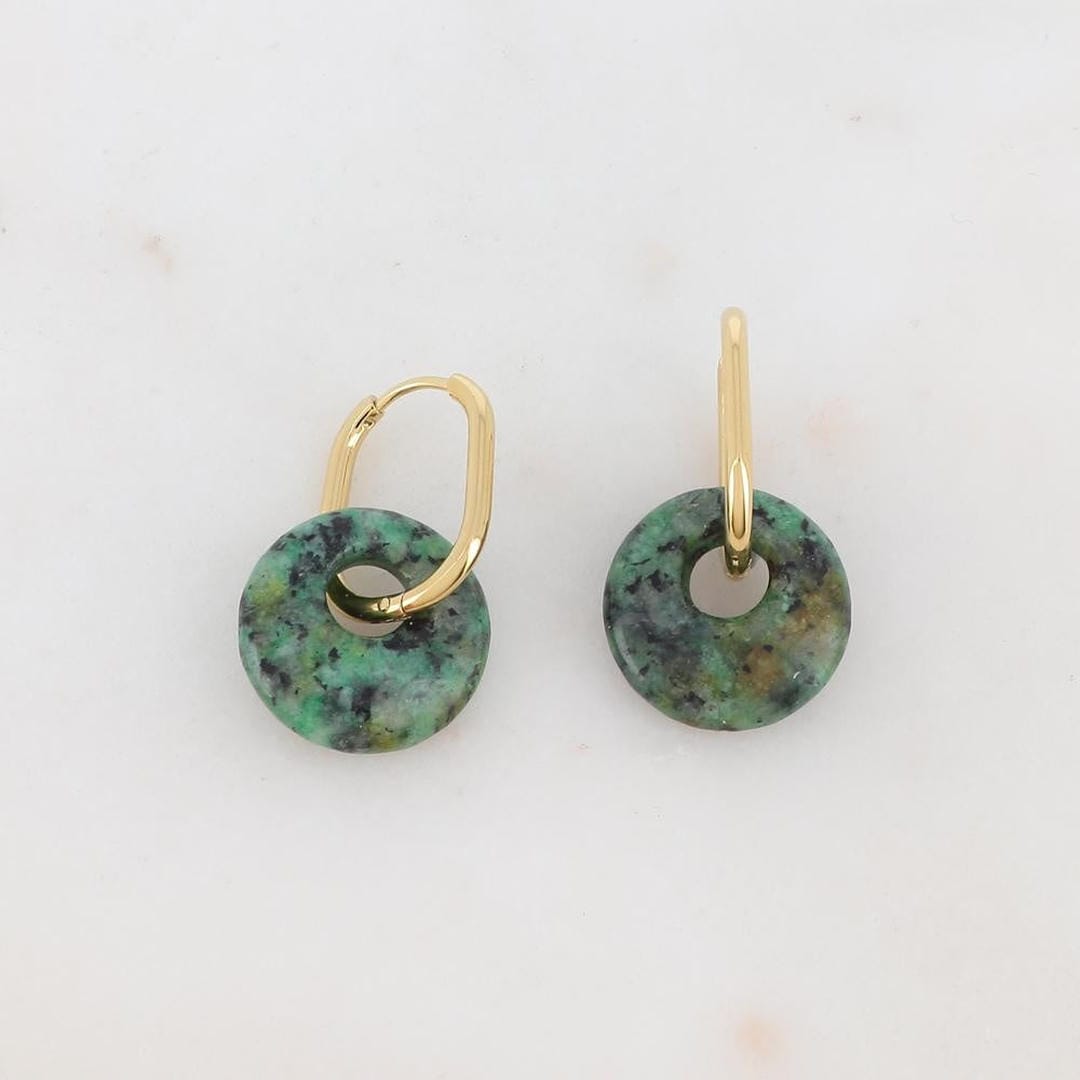 Tirza Earrings Natural Stone