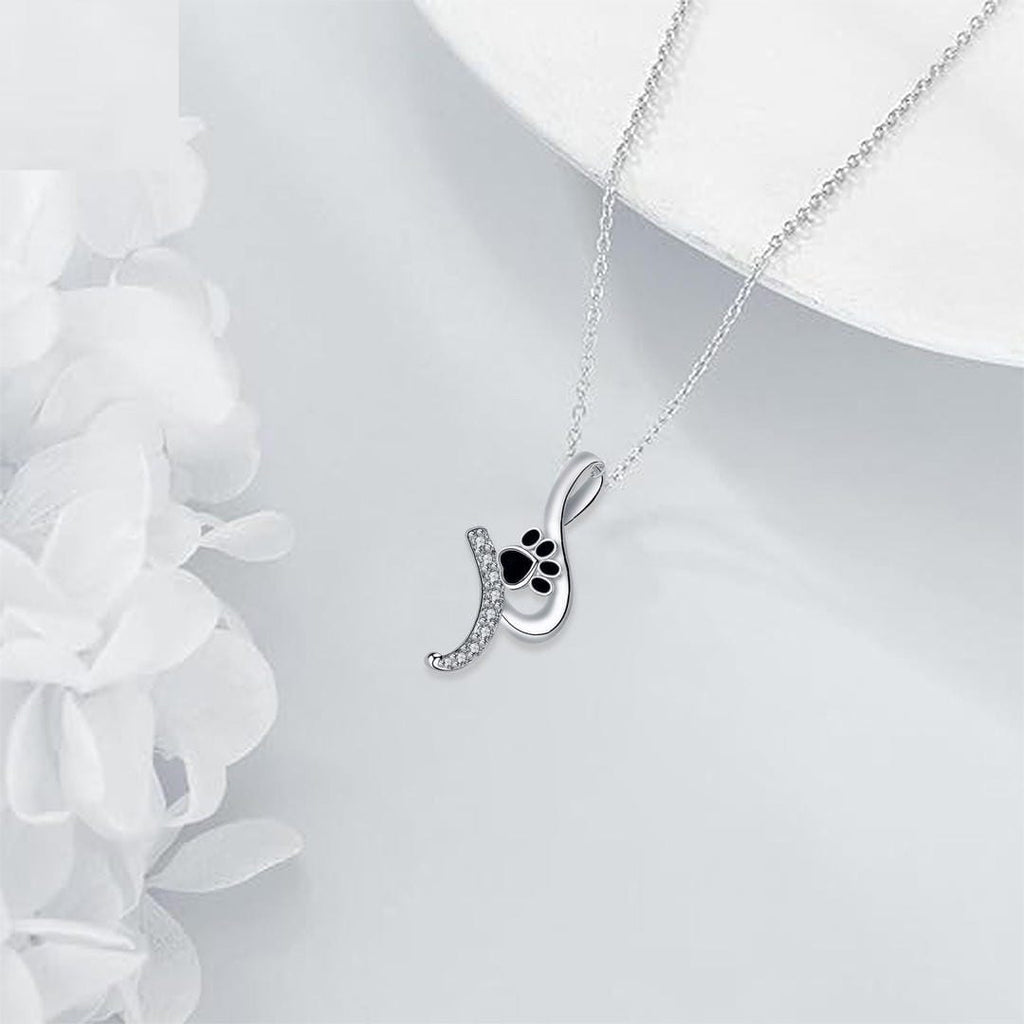 Paw Print Pendant Necklace
