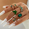 Emerald Stackable Ring Set