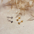 Minimal Pebble Stud Earrings