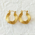Everyday Gold Wavy Hoops