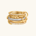 Blaise Stacked Crystals Ring