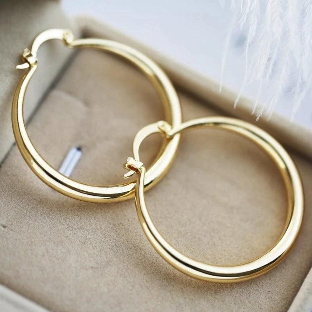 Bold Gold Hoop Earrings