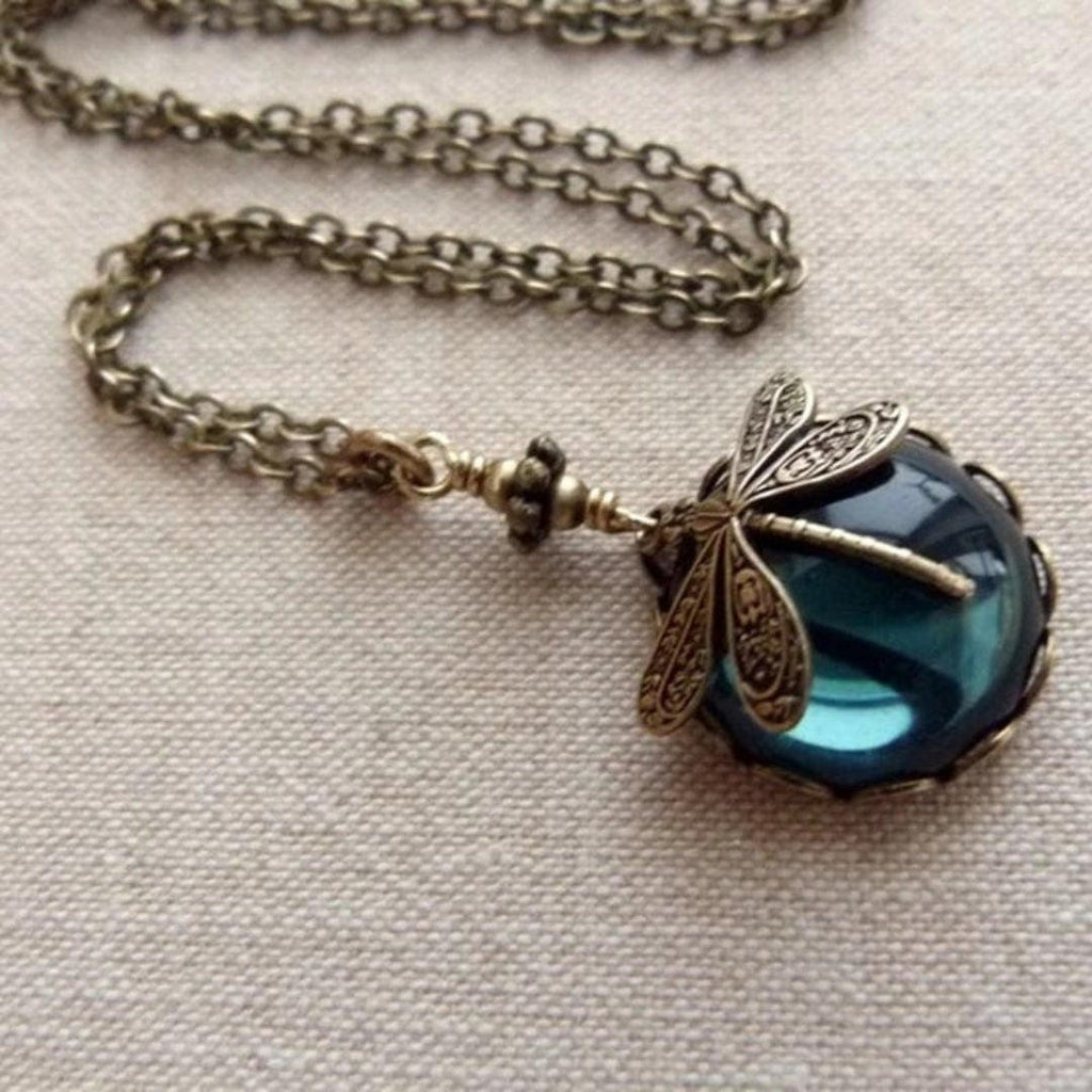 Classic Vintage Dragonfly Necklace