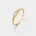 Baguette Station Open Ring