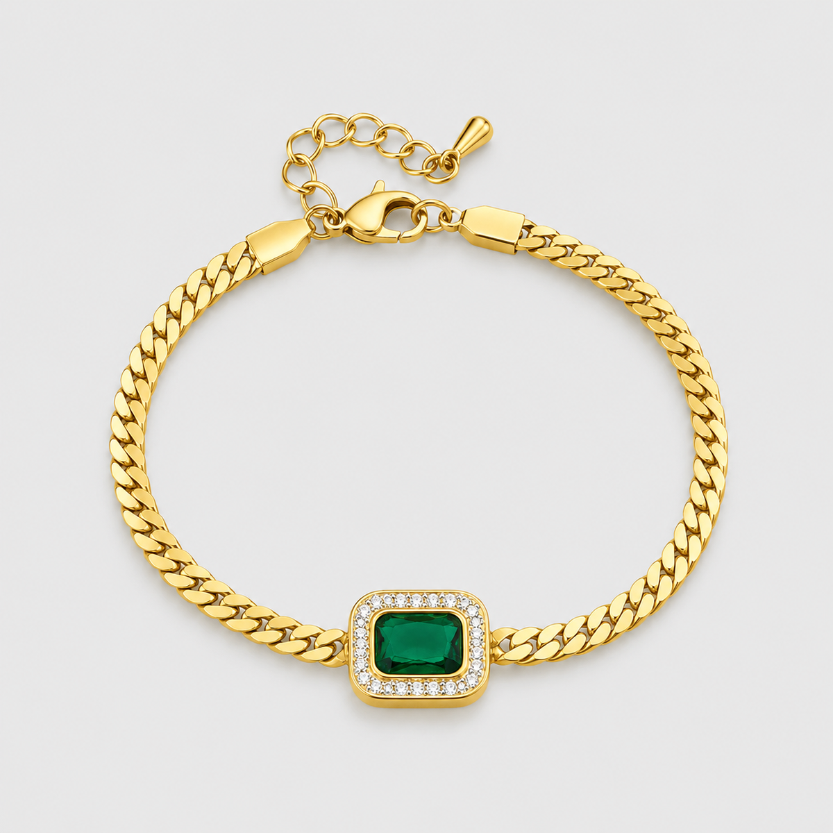 Verdant Frame Charm Bracelet
