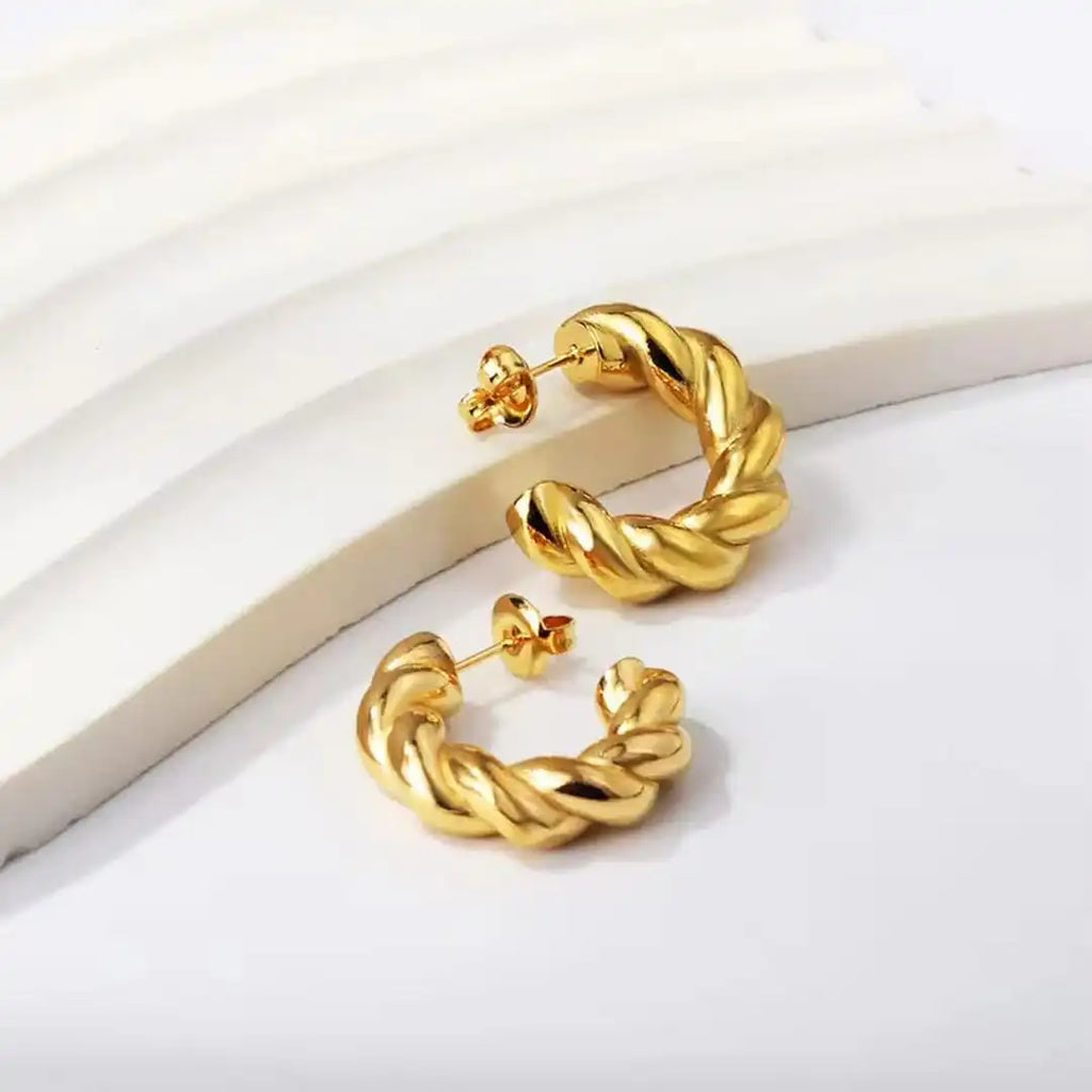 Everyday Rope Twist Hoops