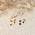 Minimal Noir Studs Earrings