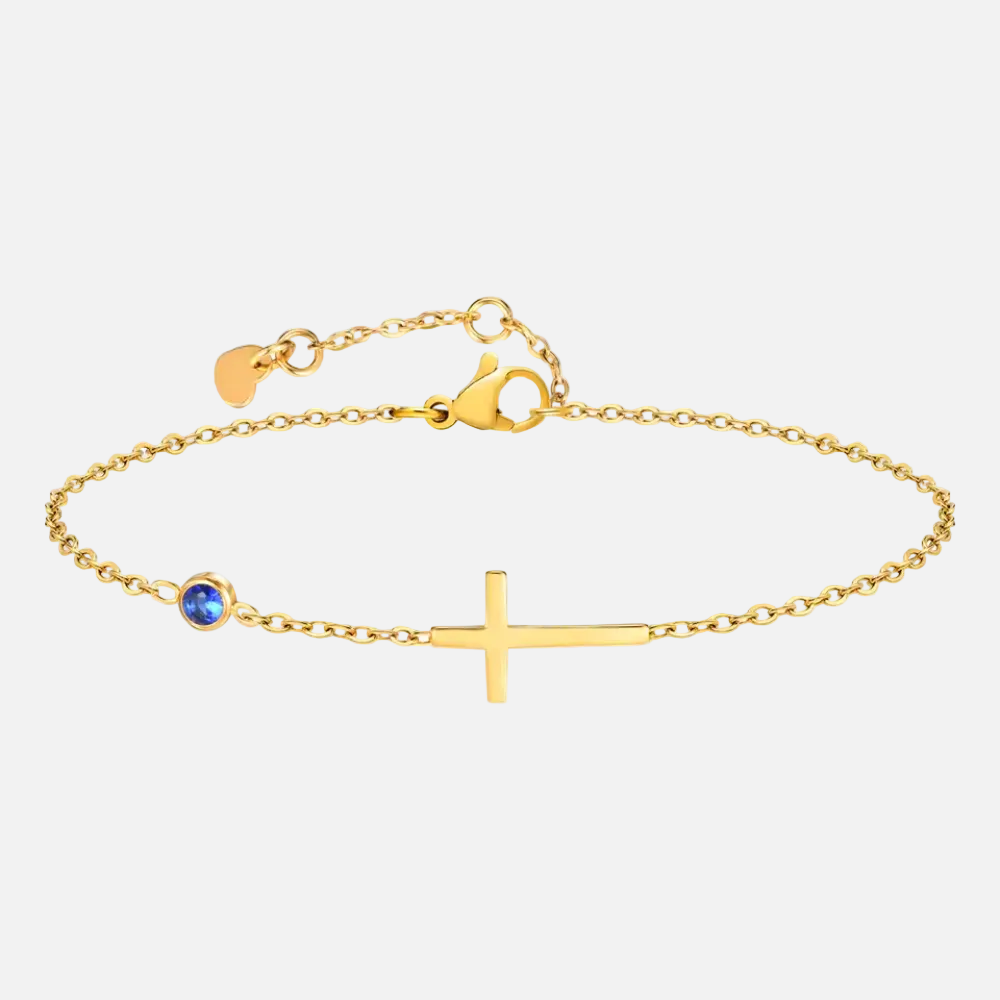Healing Cross Gemstone Bracelet