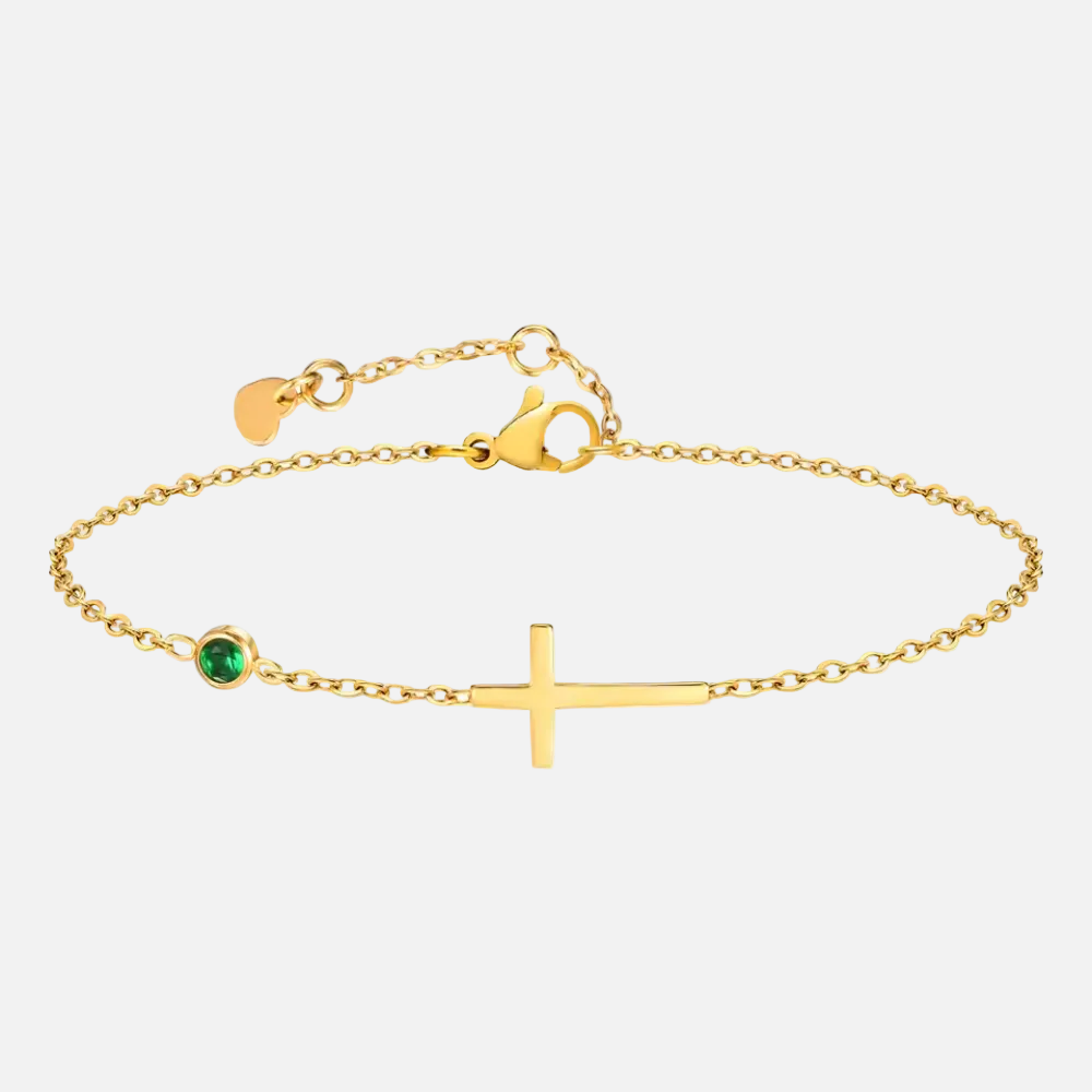Healing Cross Gemstone Bracelet