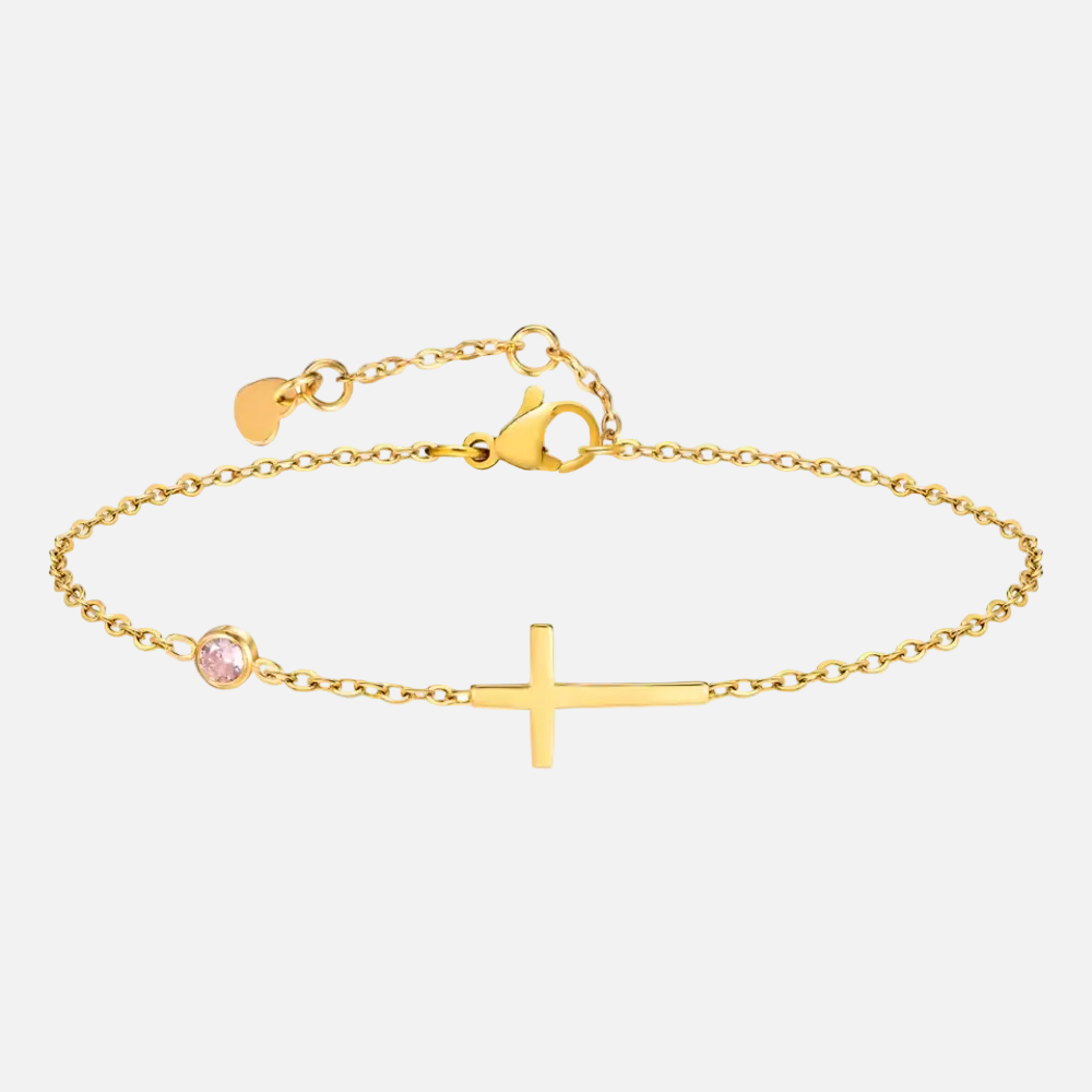 Healing Cross Gemstone Bracelet
