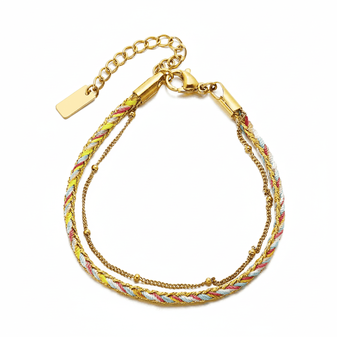 Rio String Gold Bracelet