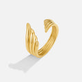 Golden Angel Wing Wrap Ring