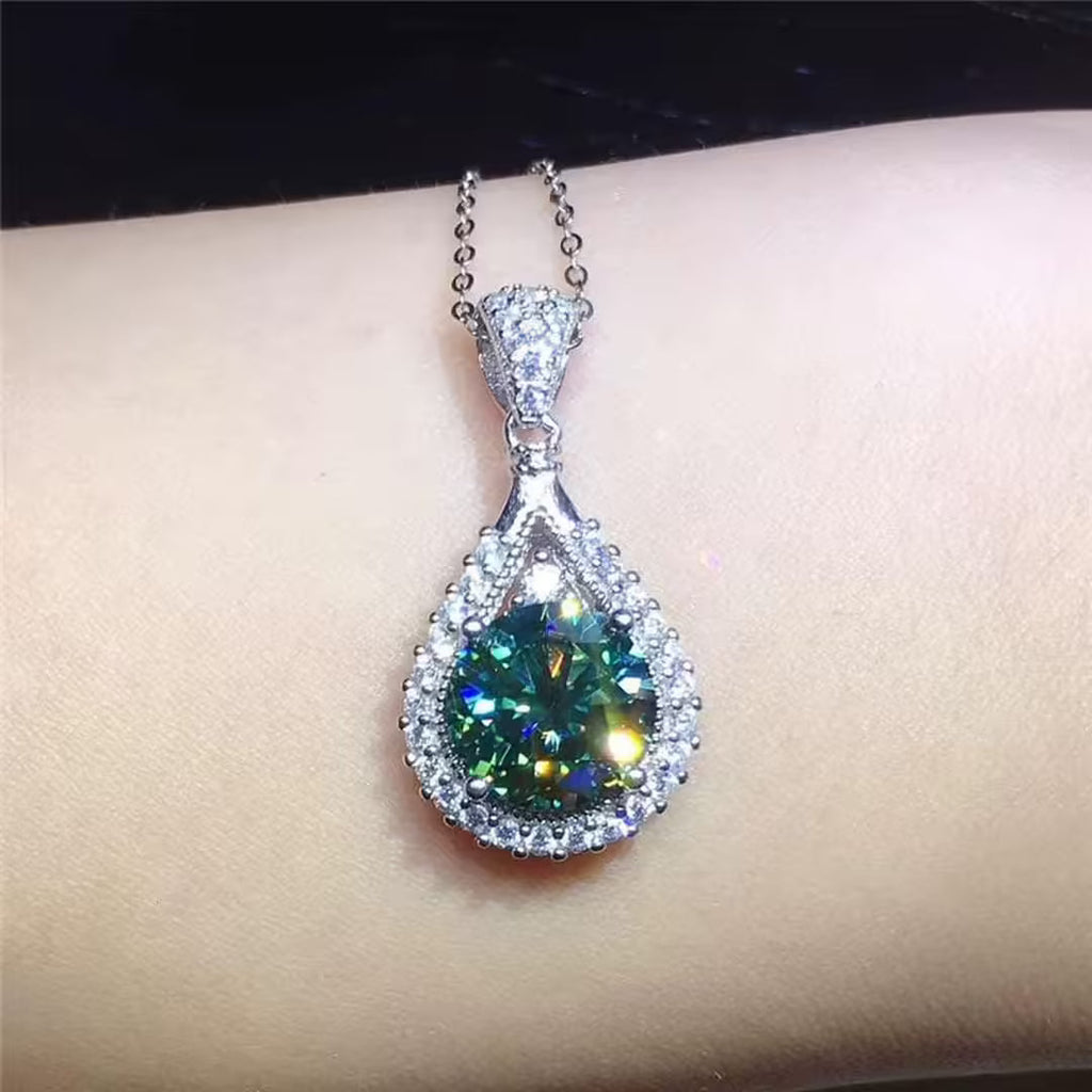 Radiant Emerald Teardrop Bangle Bracelet
