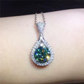 Radiant Emerald Teardrop Bangle Bracelet