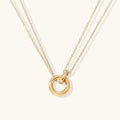 Dazzling Necklace With Ring Accent