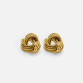 Timeless Gold Knot Hoop Earring