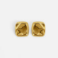 Molten Gold Statement Earring