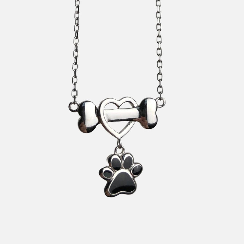 Dainty Dog Paw Stainless Steel Necklace