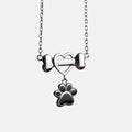 Dainty Dog Paw Stainless Steel Necklace