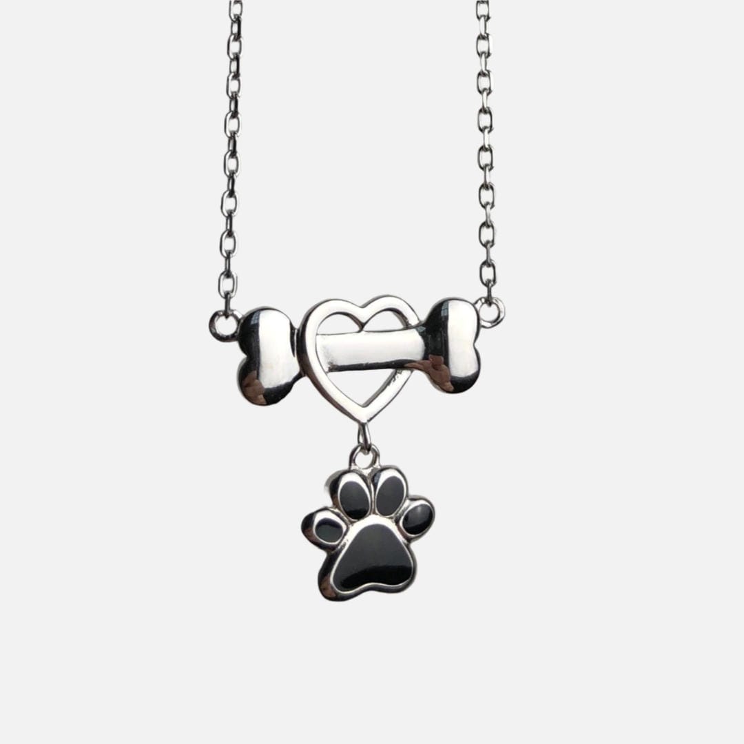 Dainty Dog Paw Stainless Steel Necklace