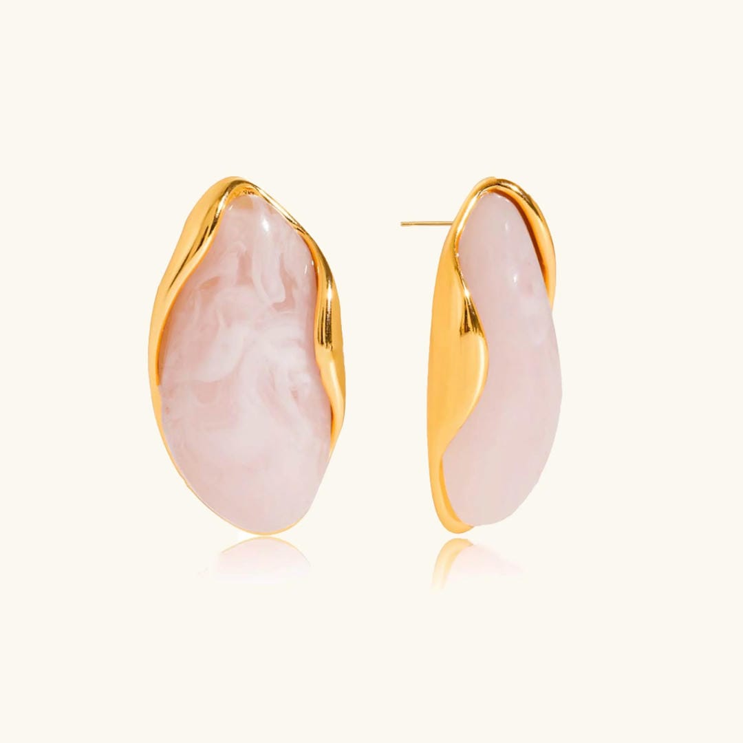 Timeless Polished Gemstone Earrings