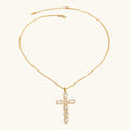Radiant Gold Cross Necklace
