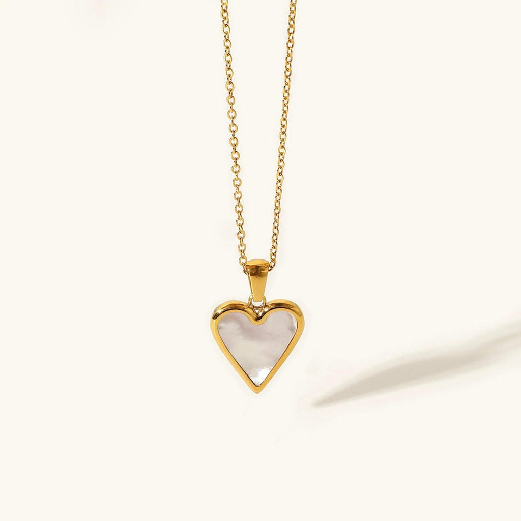 Gleaming Heart Pendant Necklace