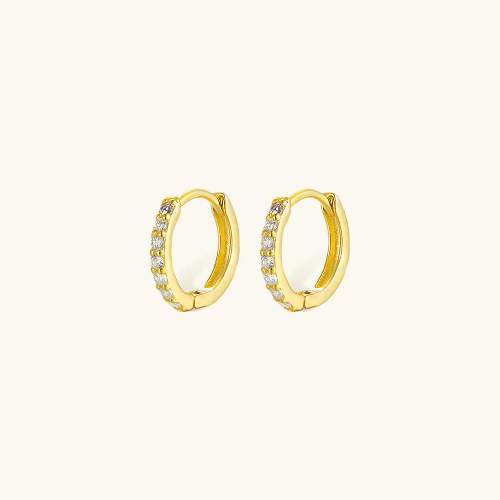 Elegant Huggie Gold Earrings