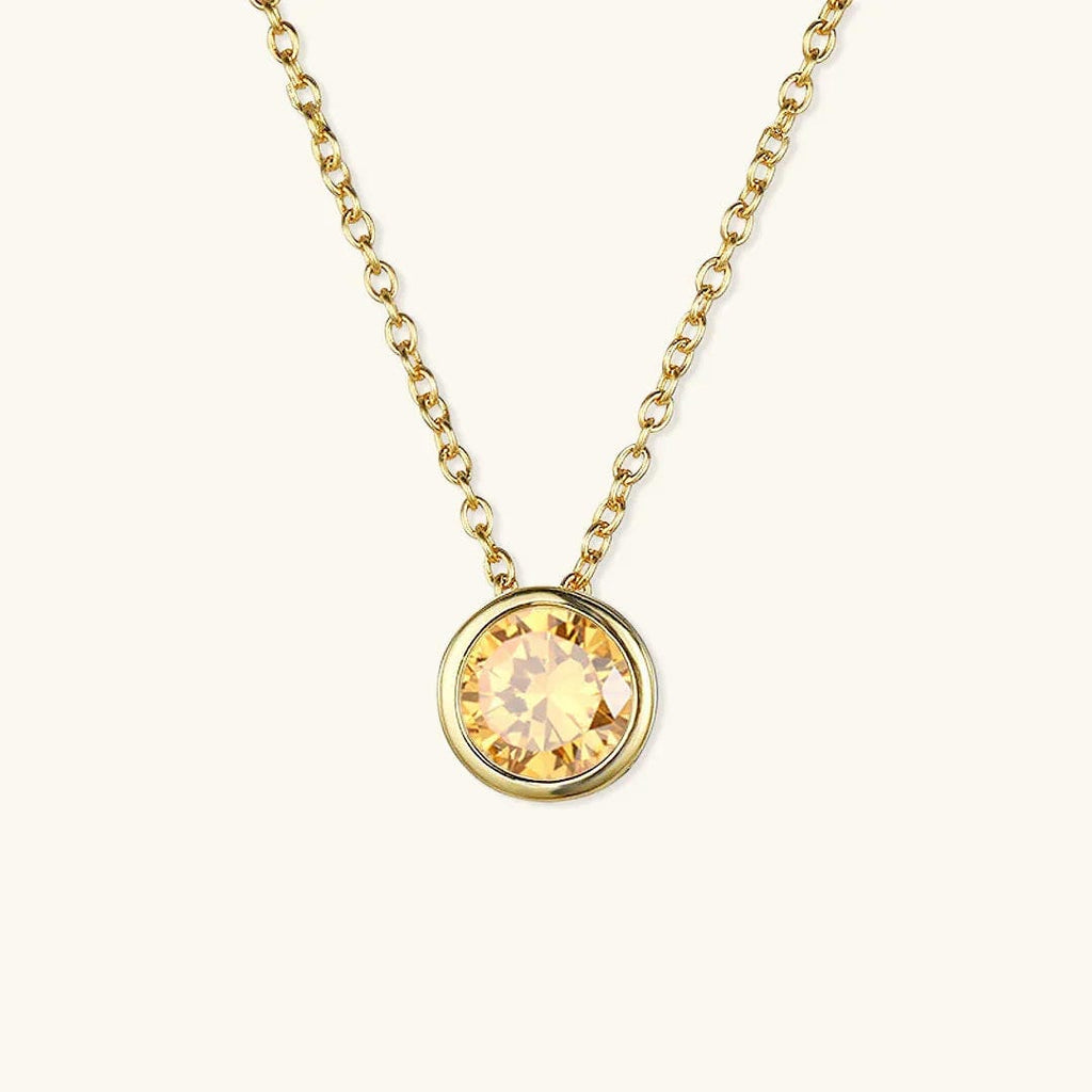 Radiant Gemstone Gold Chain