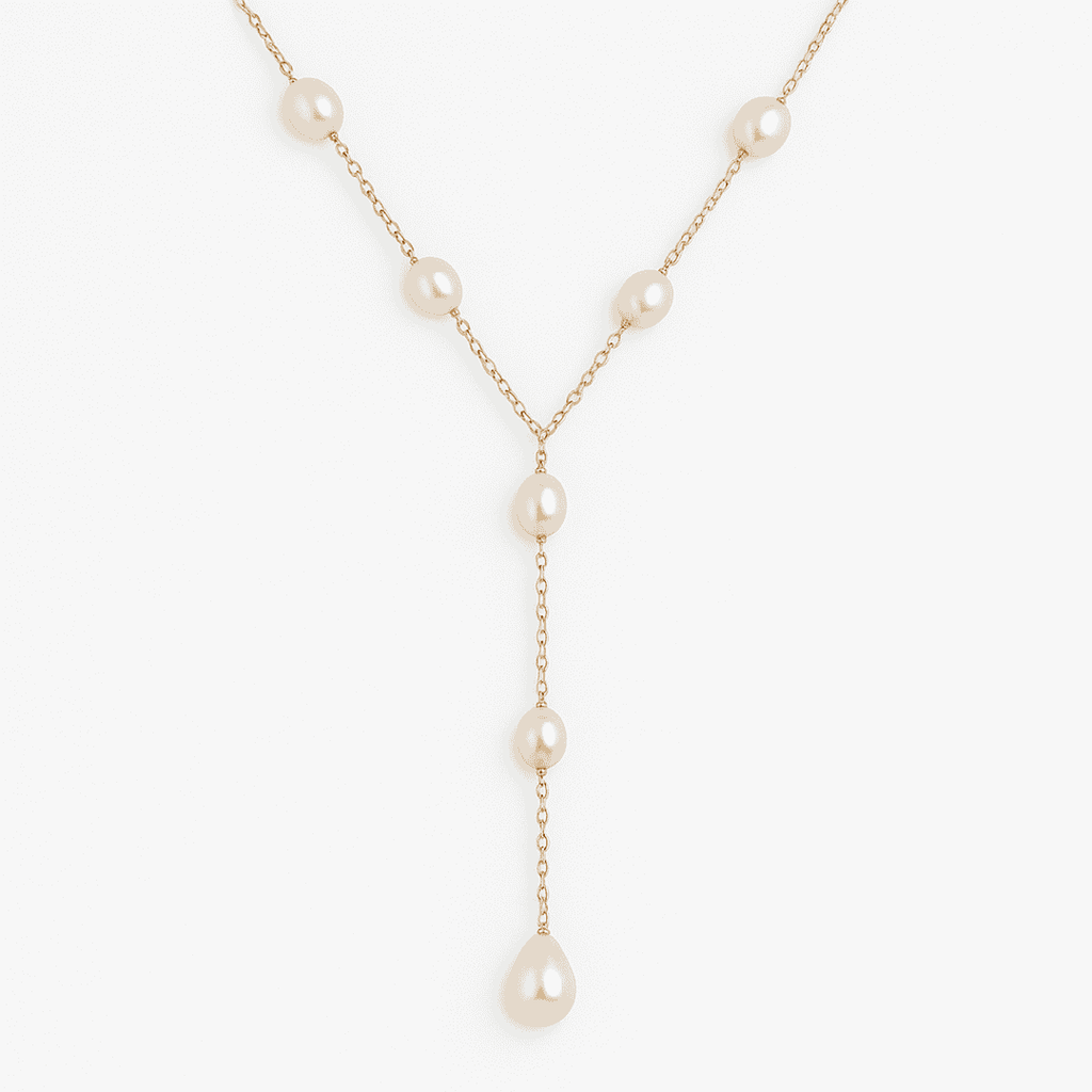 Vintage Inspired Pearl Pendant Necklace