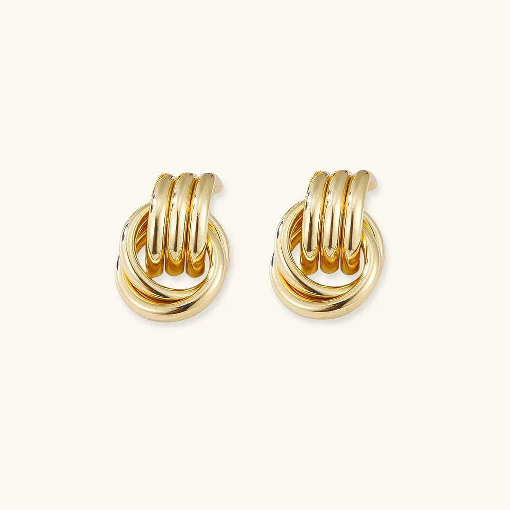 Lustrous Layered Hoop Earrings