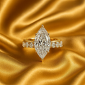Marquise Crystal Gold Ring