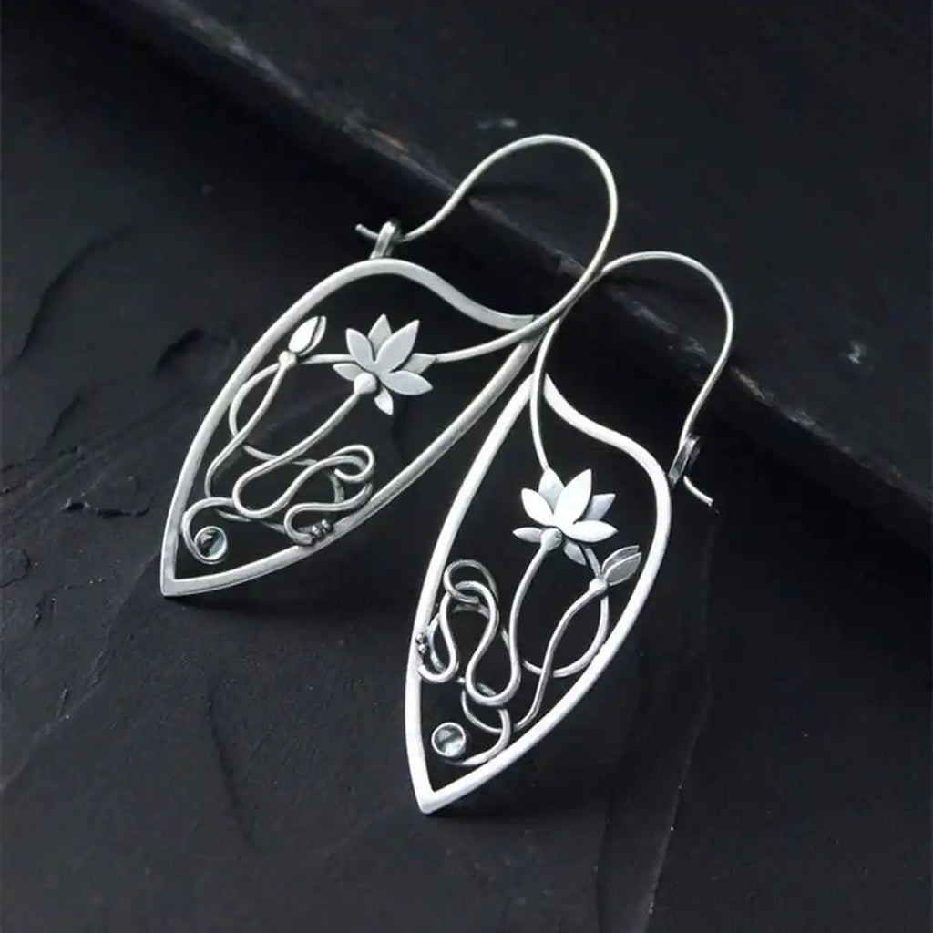 Elegant Lotus Blossom Earrings