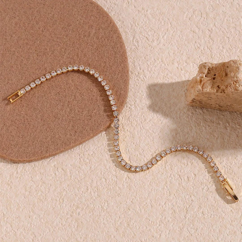 Elegant Crystals Tennis Bracelet