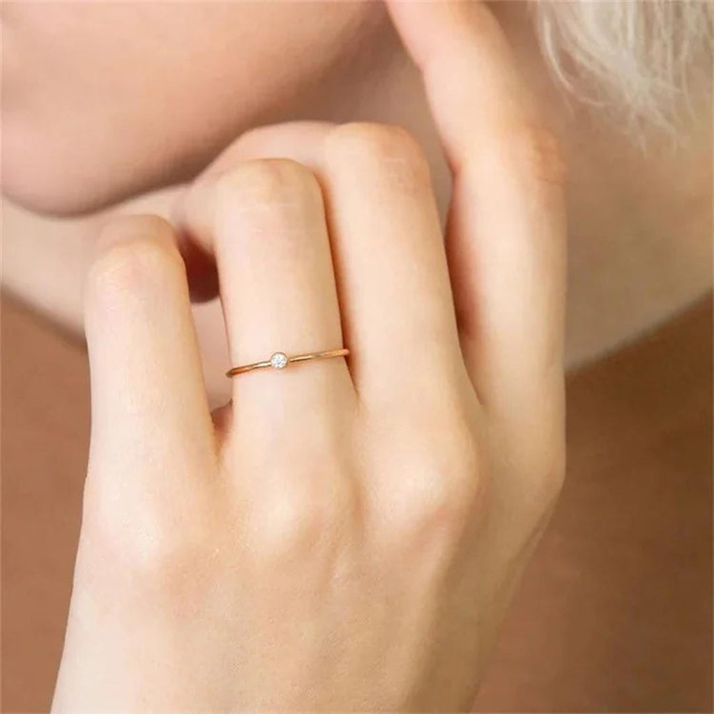 Precious Gemstone Stacker Ring