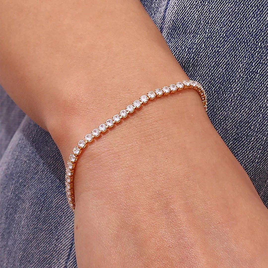 Elegant Crystals Tennis Bracelet
