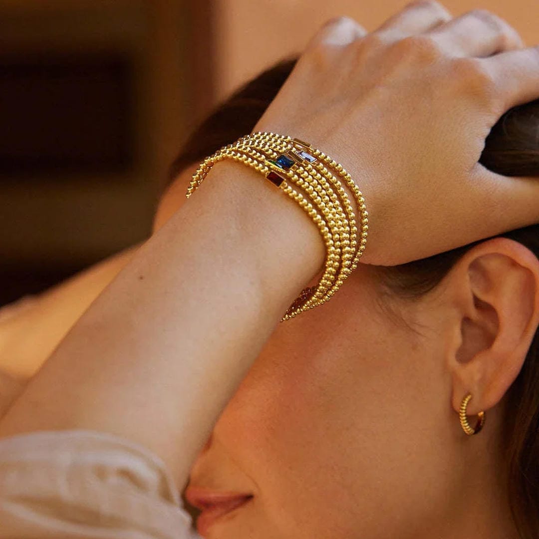 Radiant Gemstone Bracelet