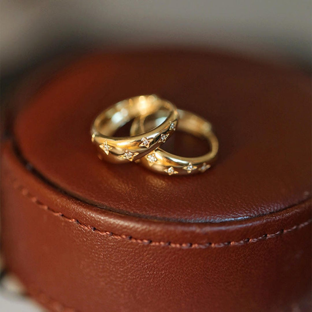 Luxury Gold Silver Earrings