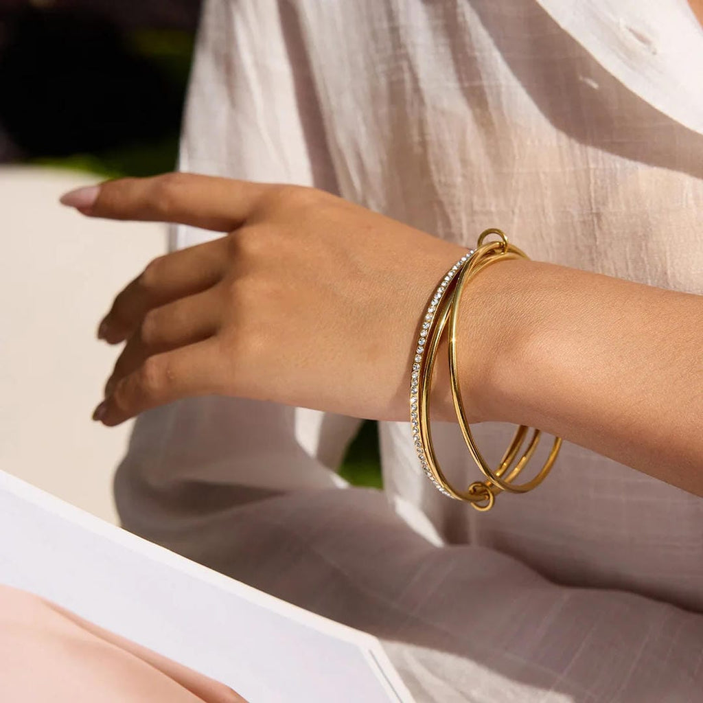 Stacked Crystals Elegance Bracelet