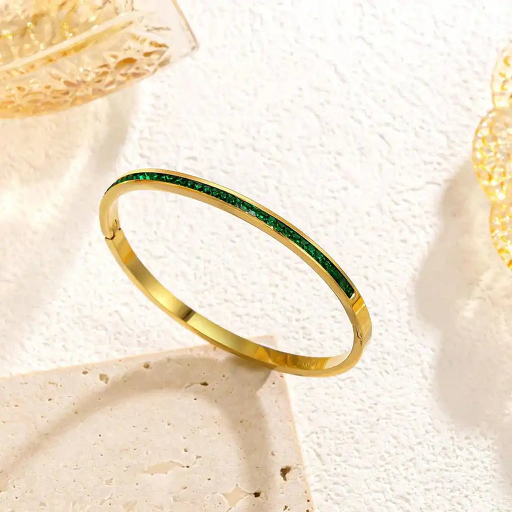 Emerald Link Fashion Bracelet